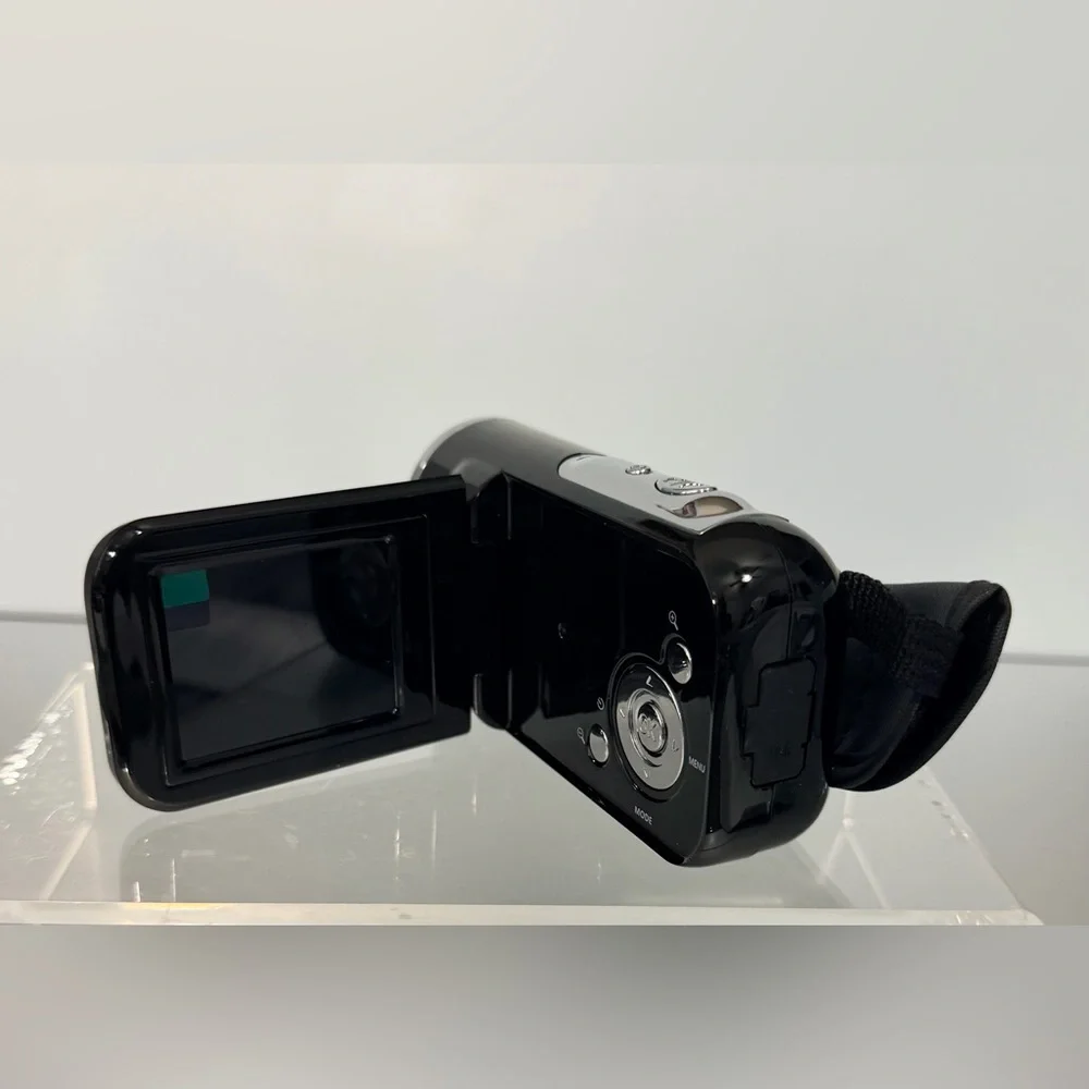 Black Digital Video Camera LCD Display Screen